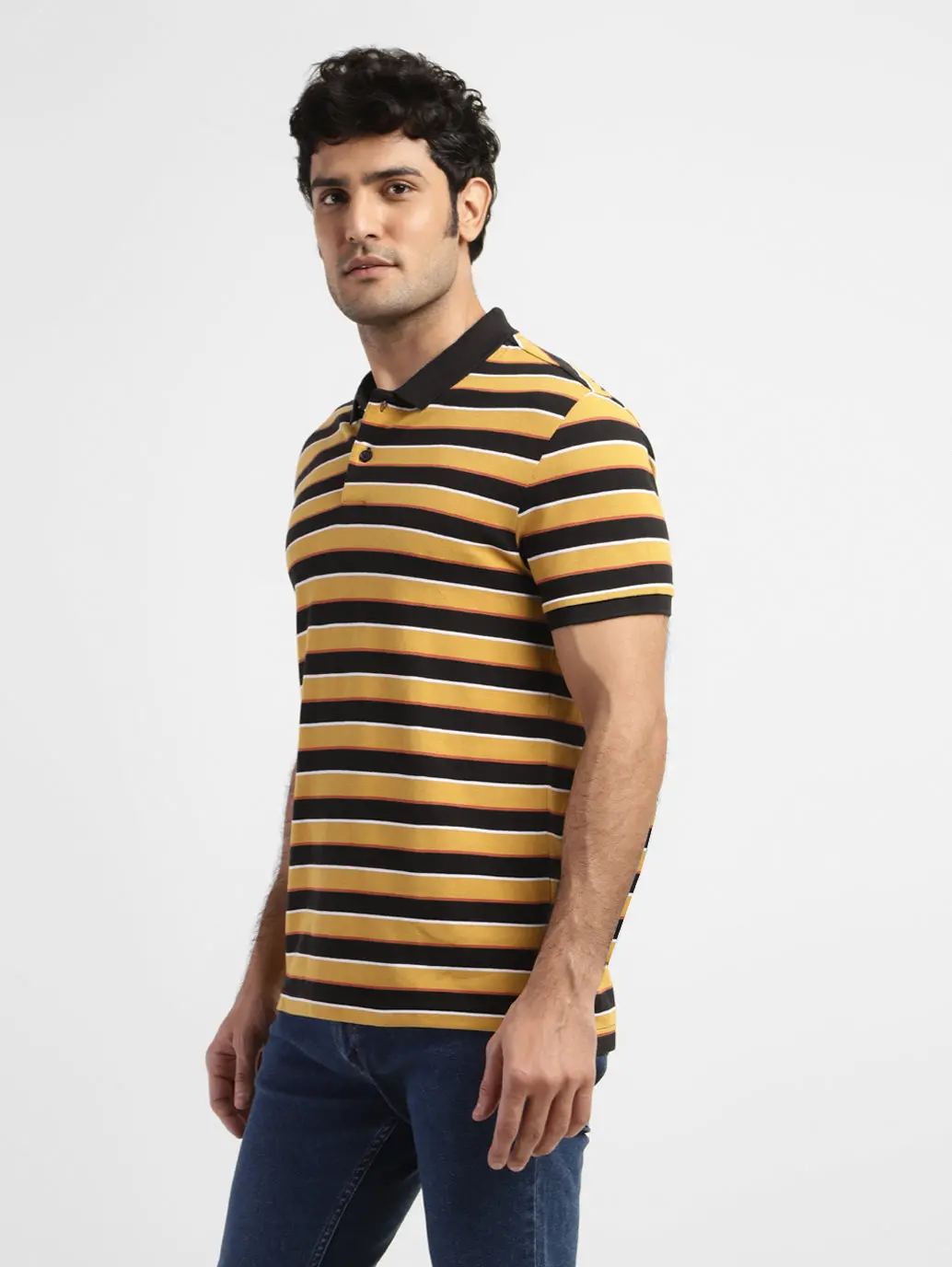 Men's Striped Polo T-Shirt 4