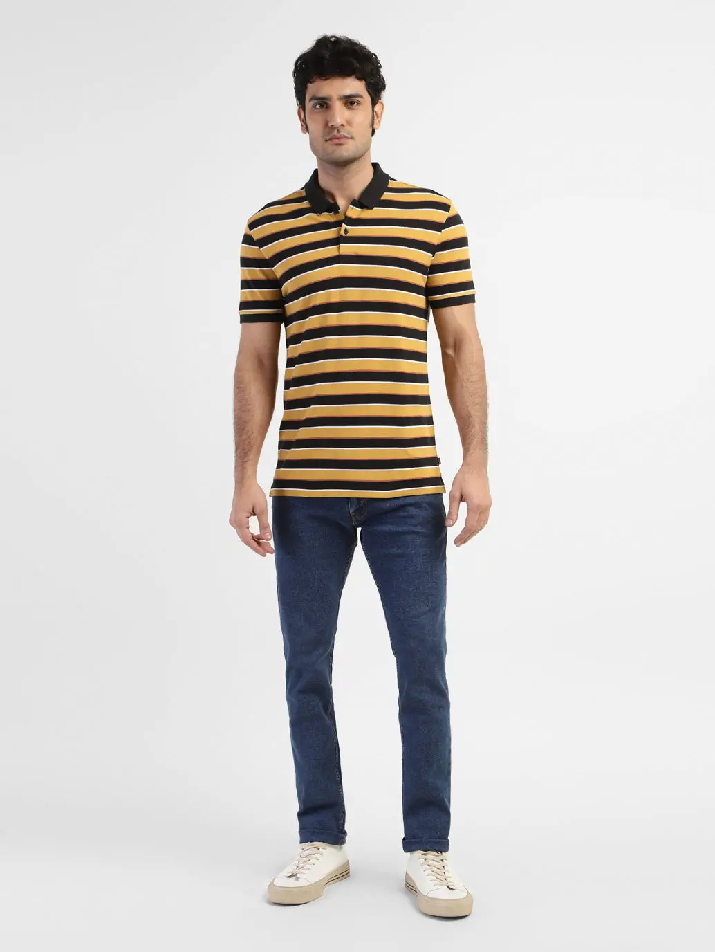 Men's Striped Polo T-Shirt 5