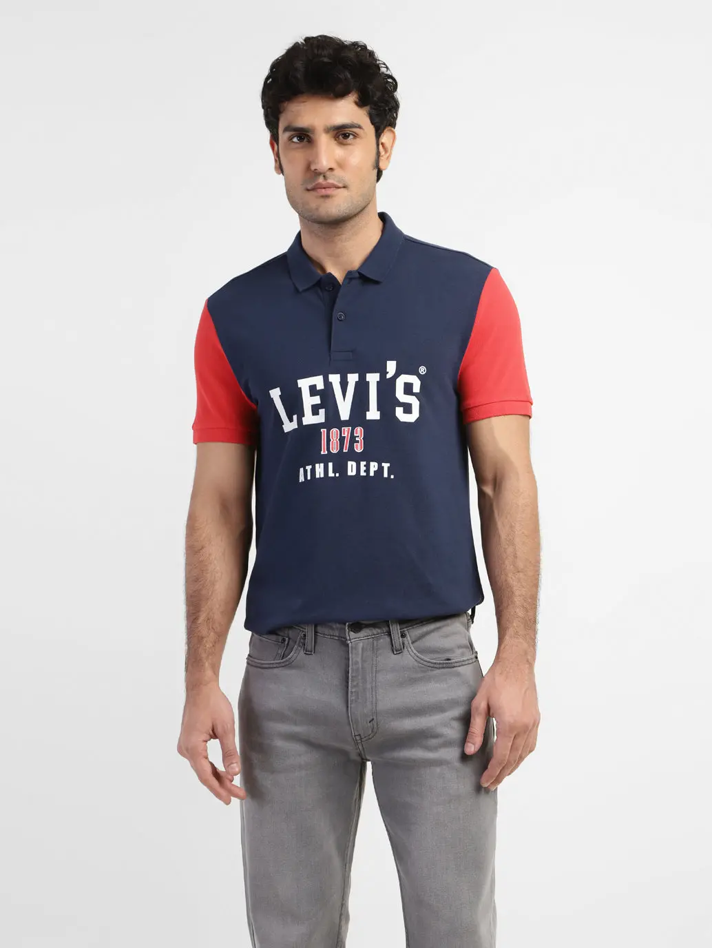 Men's Brand Logo Polo T-Shirt 1