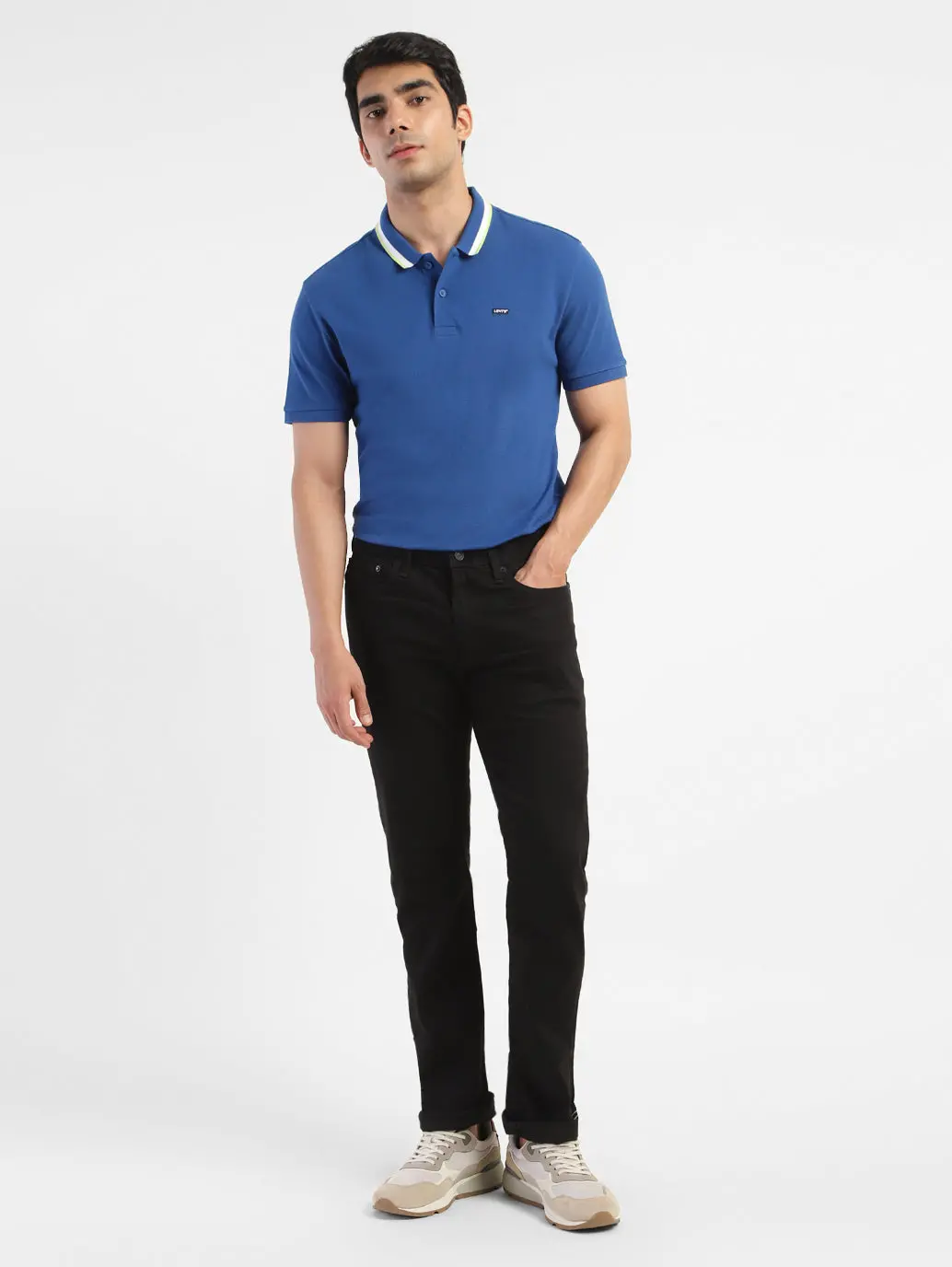 Men's Solid Polo T-Shirt 1