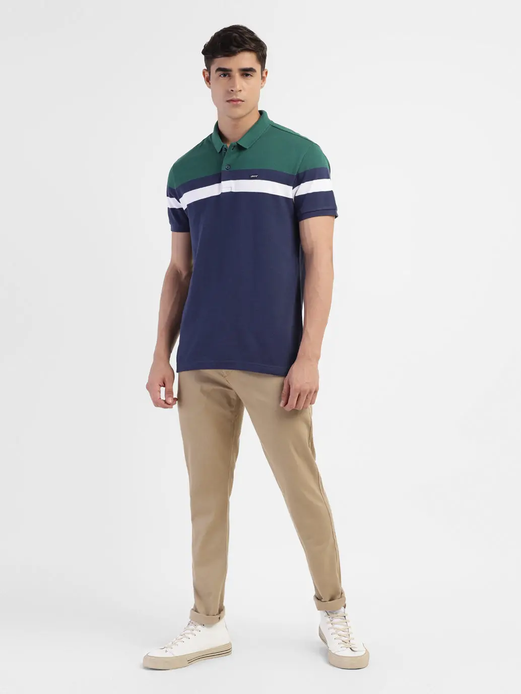 Men's Colorblock Polo T-Shirt 1