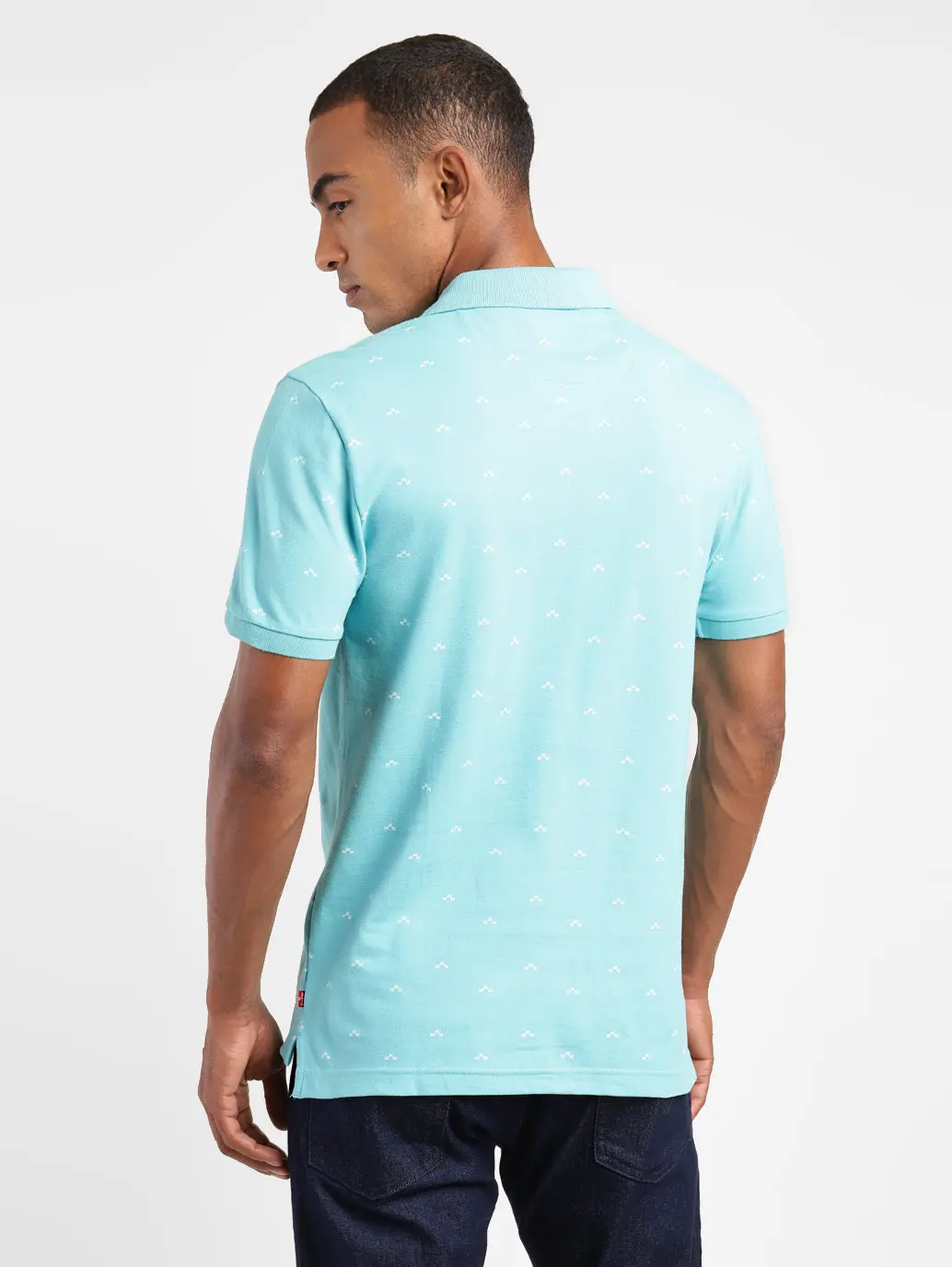 Men's Geometric Print Polo T-Shirt 3