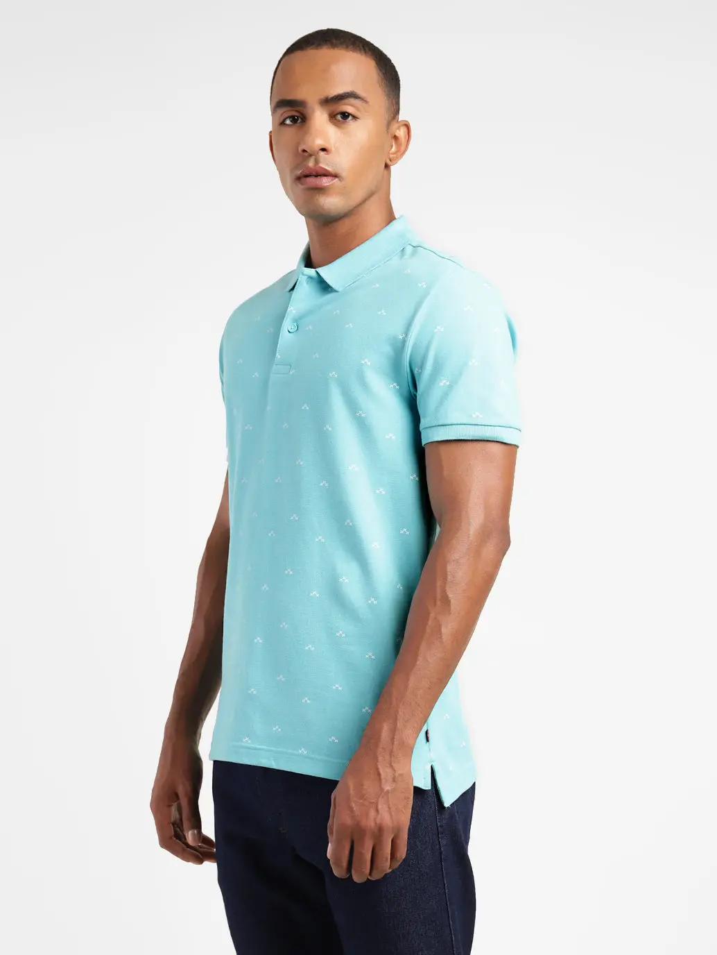 Men's Geometric Print Polo T-Shirt 4