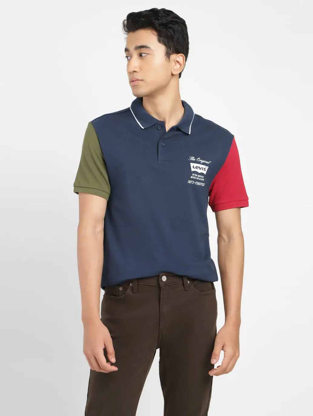 Men's Colorblock Polo T-Shirt 2