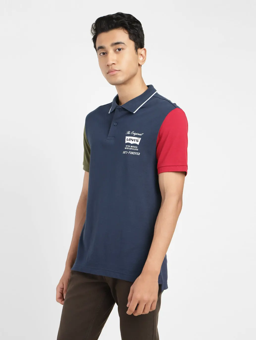 Men's Colorblock Polo T-Shirt 4