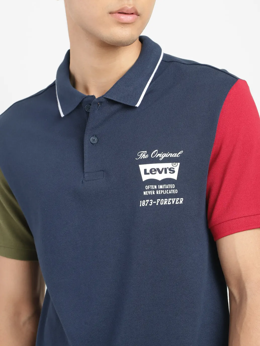 Men's Colorblock Polo T-Shirt 5