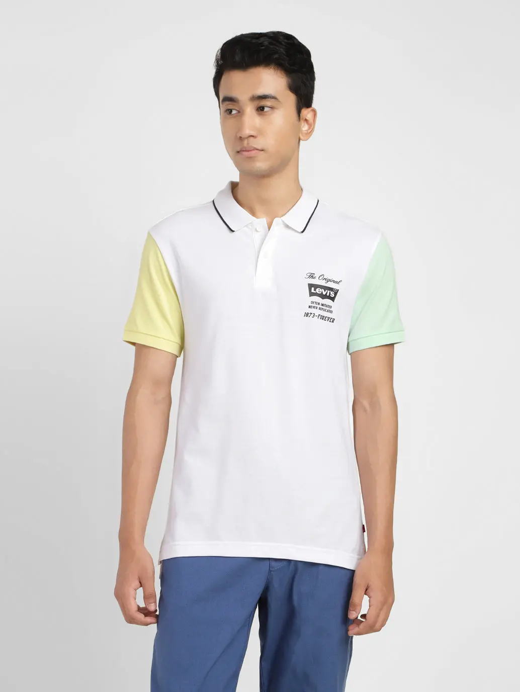 Men's Colorblock Polo T-Shirt 1