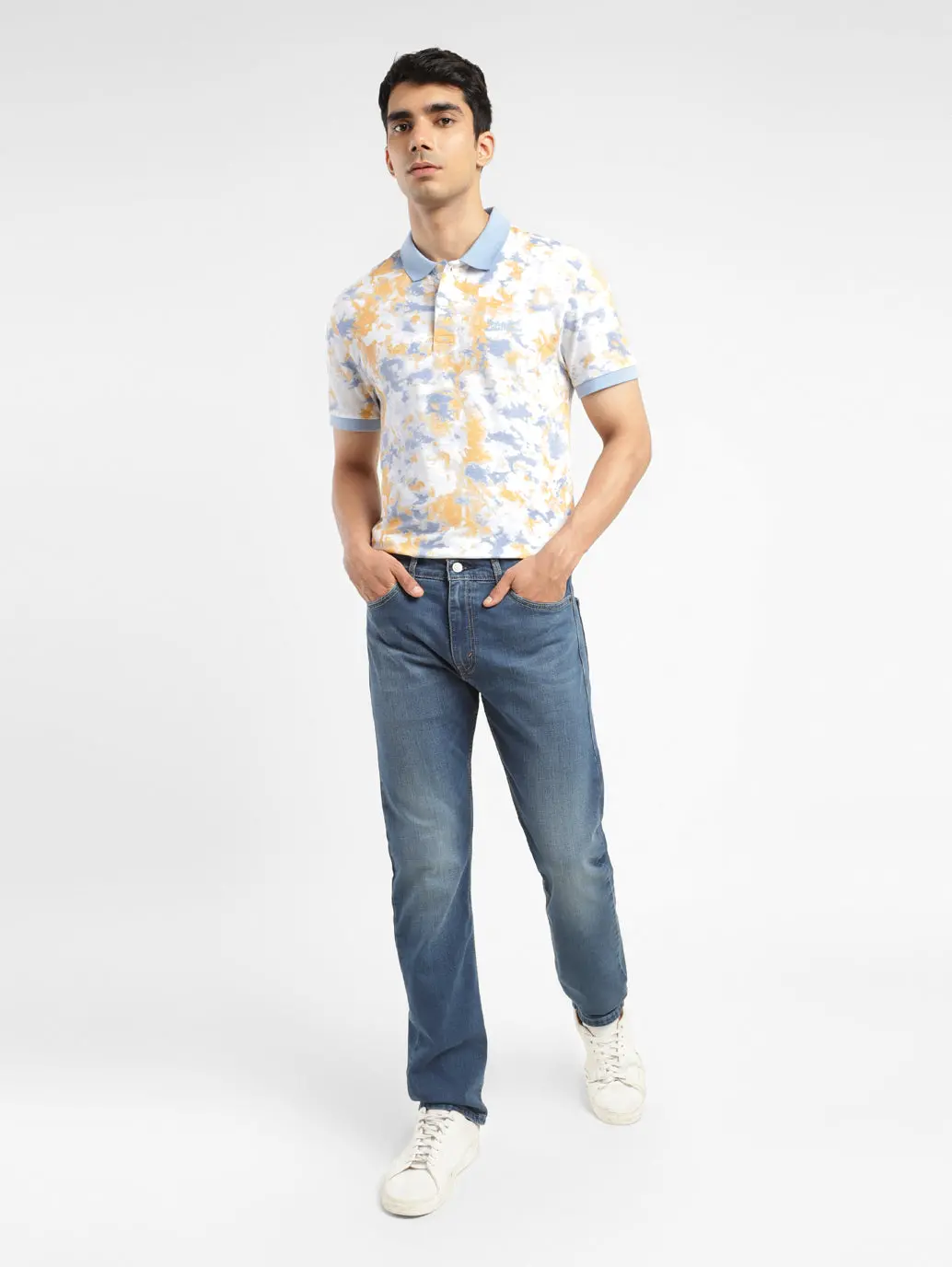 Men's Tie - Dye Polo T-Shirt 1