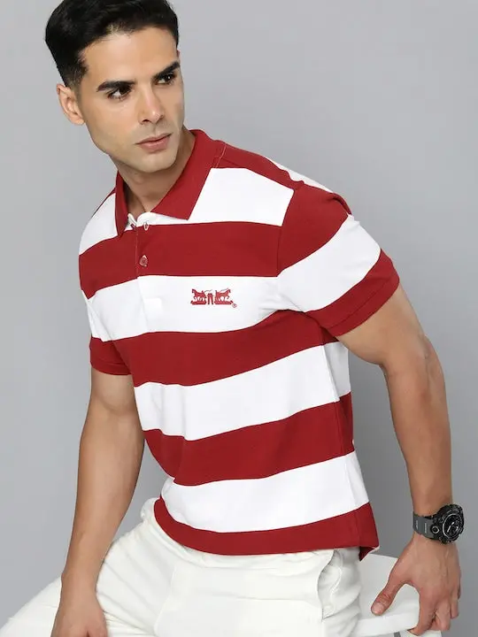 Men's Striped Polo T-Shirt 5