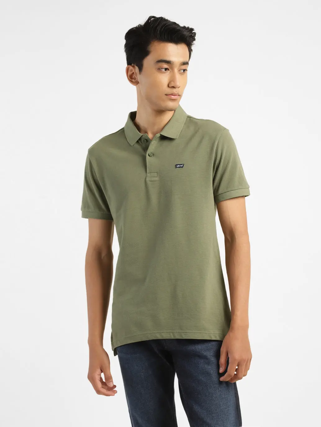 Men's Solid Polo T-Shirt 1