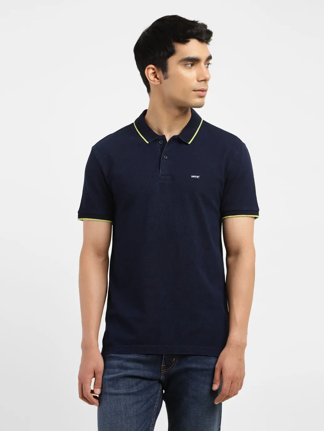 Men's Solid Polo T-Shirt 1
