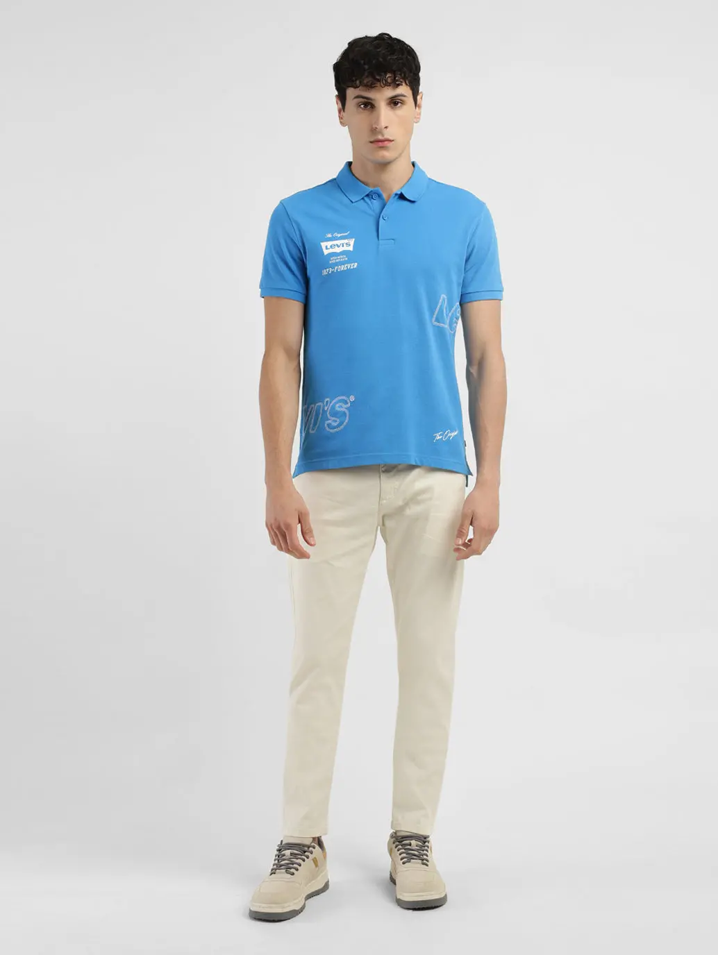 Men's Brand Logo Polo T-Shirt 1