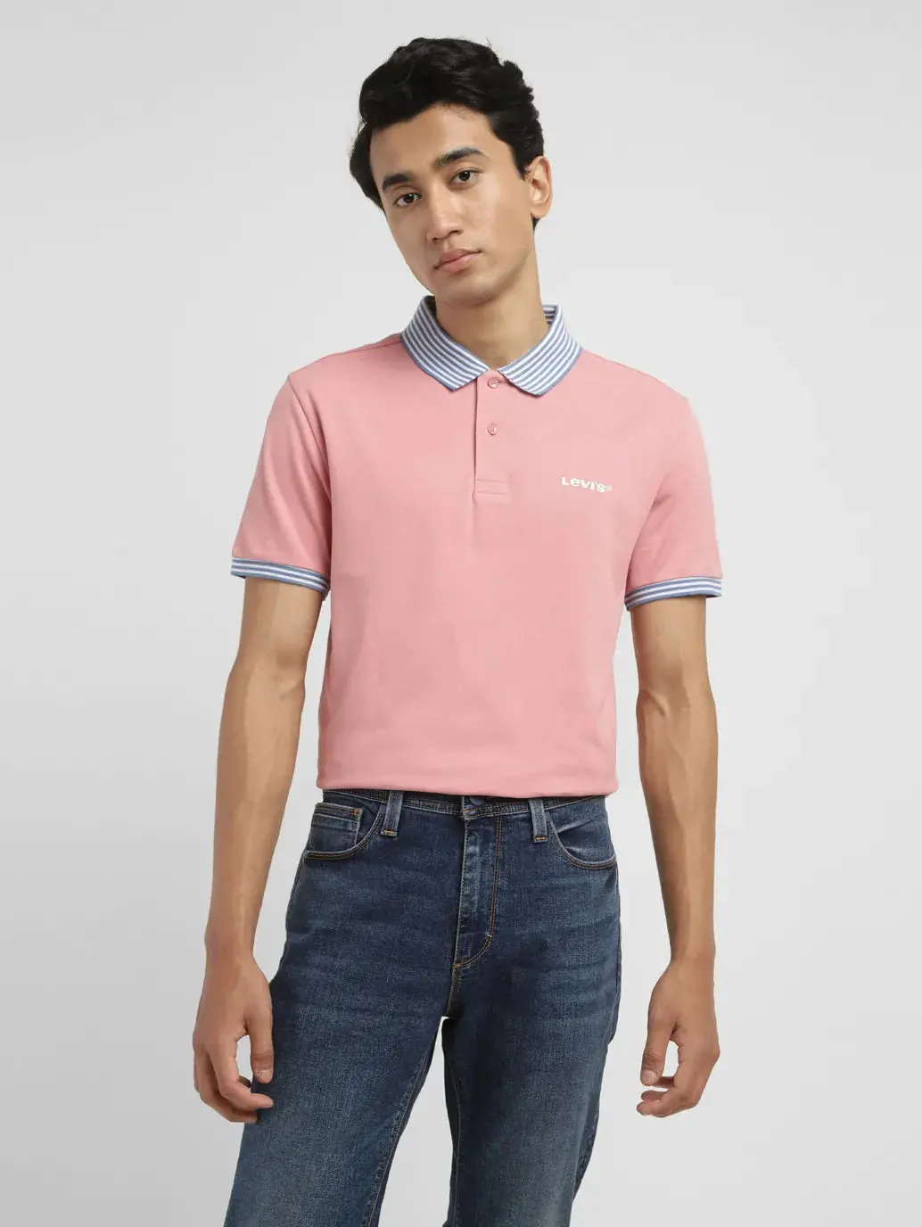 Men's Solid Slim Fit Polo T-Shirt 1