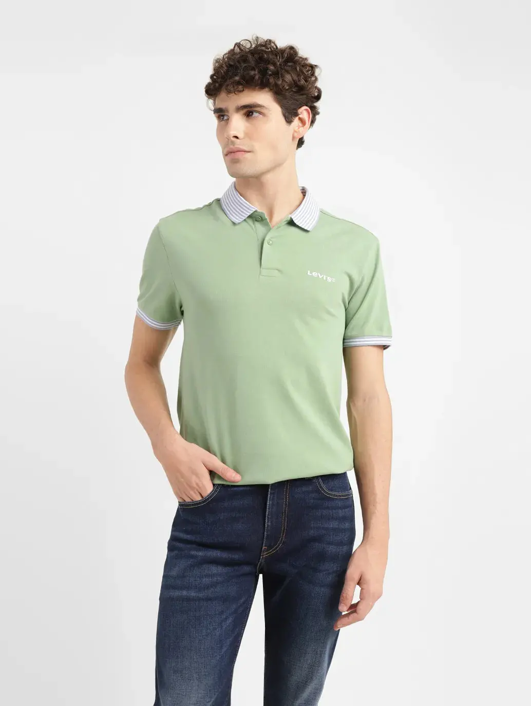 Men's Solid Slim Fit Polo T-Shirt 1