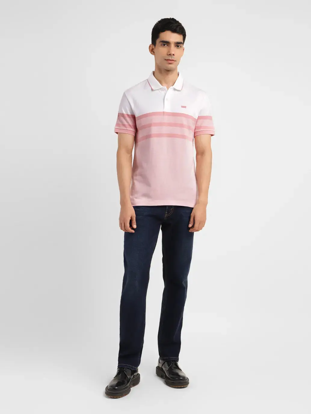 Men's Colorblock Slim Fit Polo T-Shirt 1