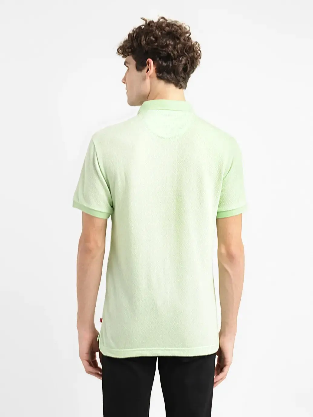 Men's Geometric Slim Fit Polo T-Shirt 3