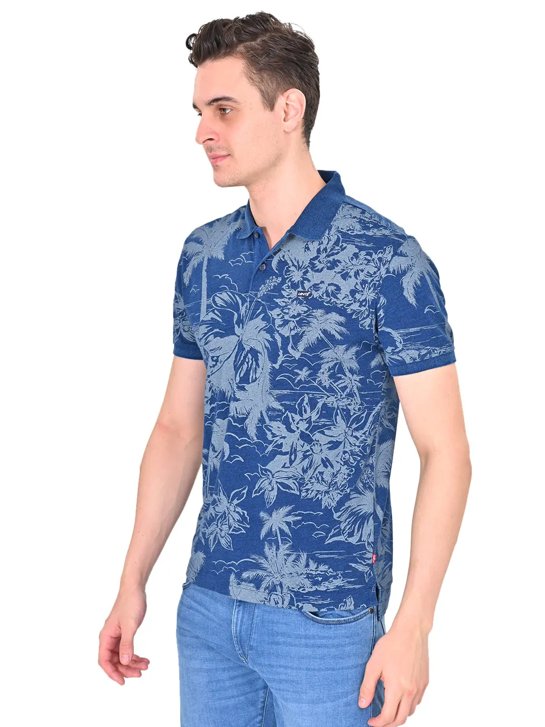 Men's Tropical Slim Fit Polo T-Shirt 1