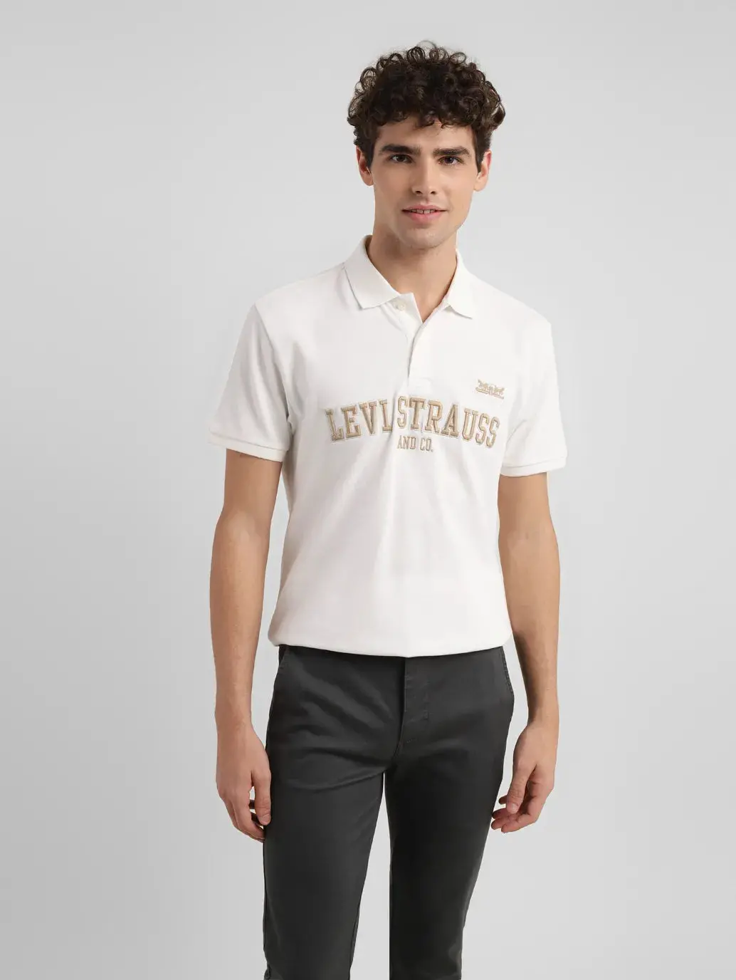 Men's Embroidered Slim Fit Polo T-Shirt 1