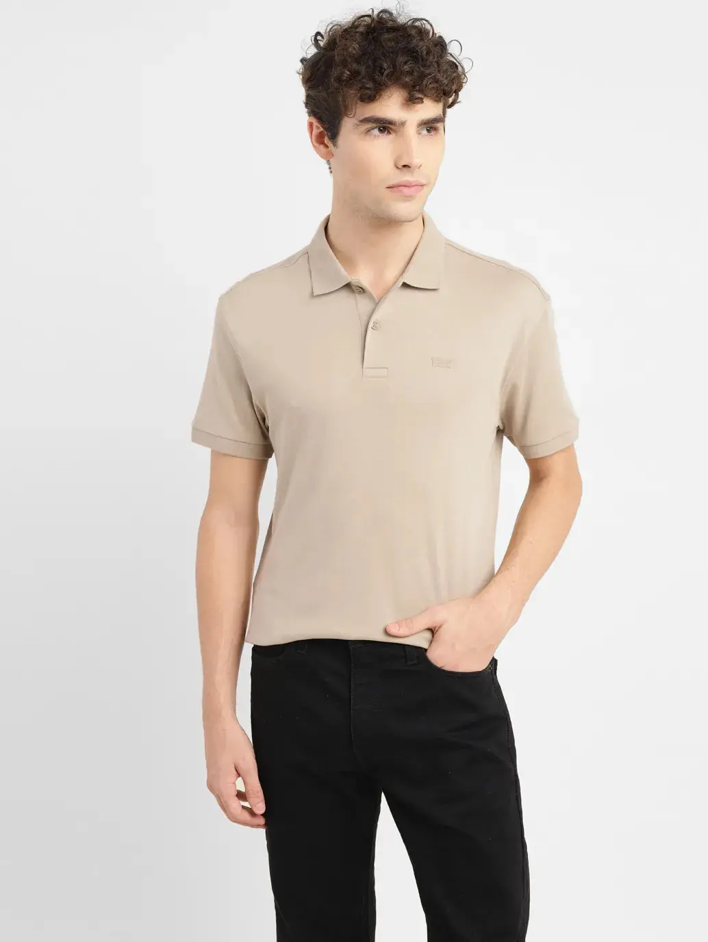 Men's Solid Slim Fit Polo T-Shirt 1