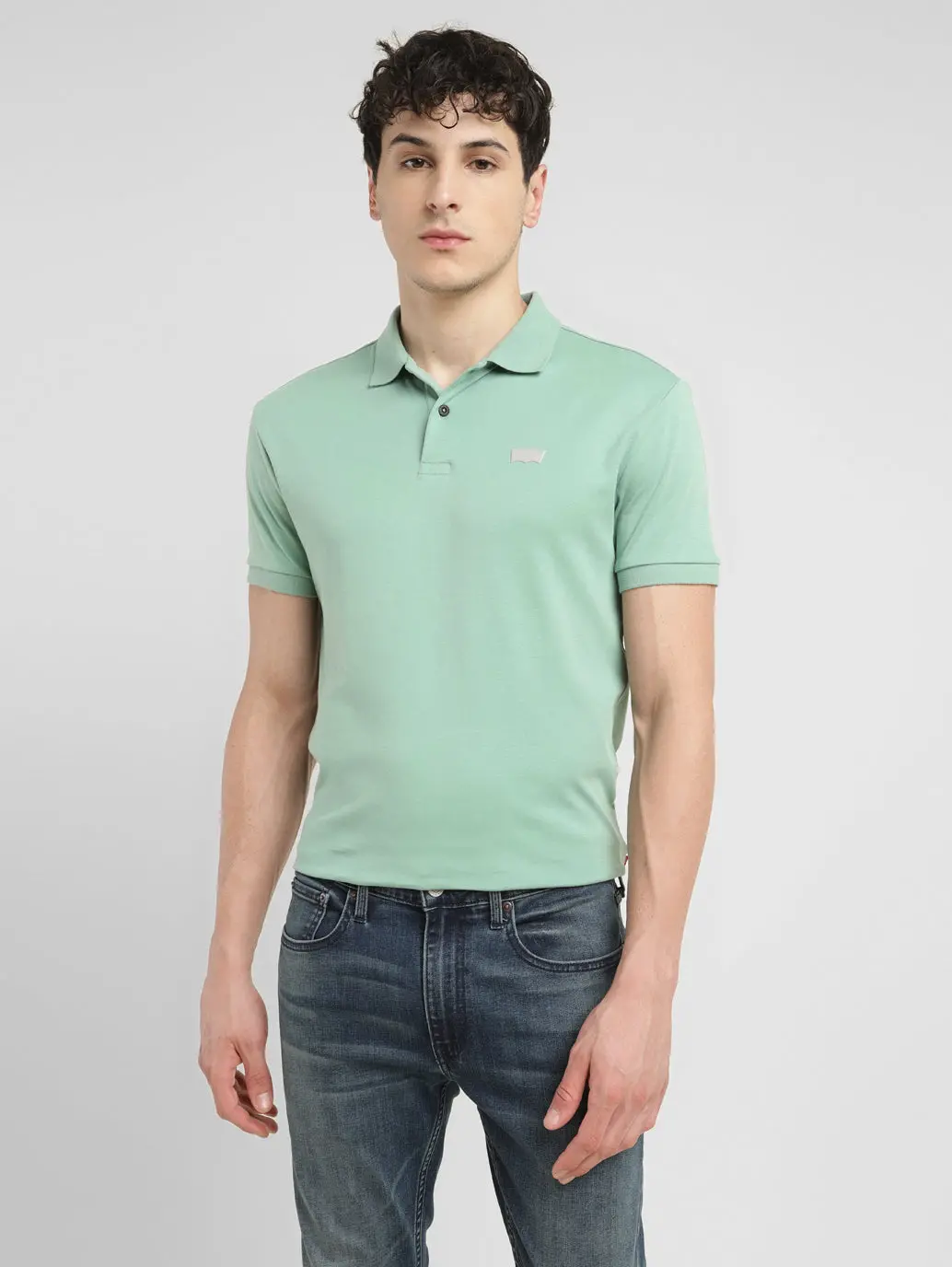 Men's Solid Slim Fit Polo T-Shirt 1