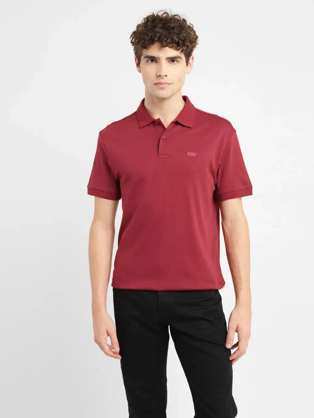 Men's Solid Slim Fit Polo T-Shirt 1