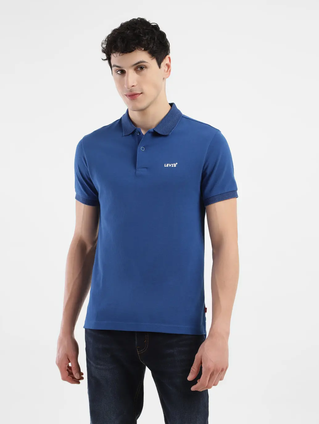 Men's Solid Polo T-Shirt 1
