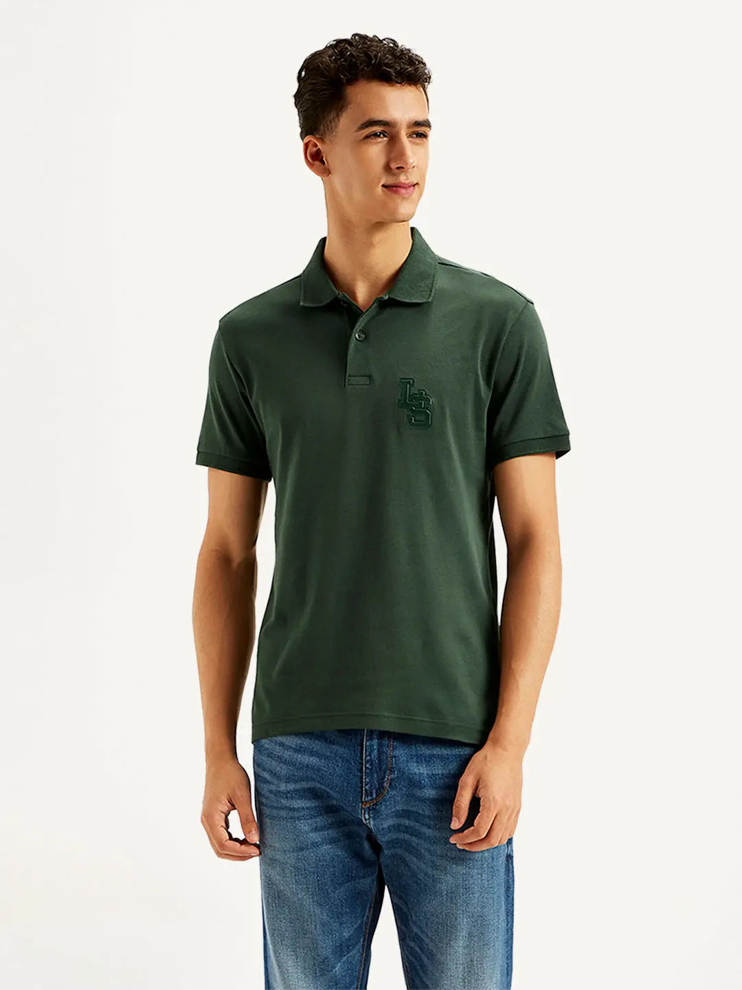 Men's Solid Slim Fit Polo T-Shirt 1