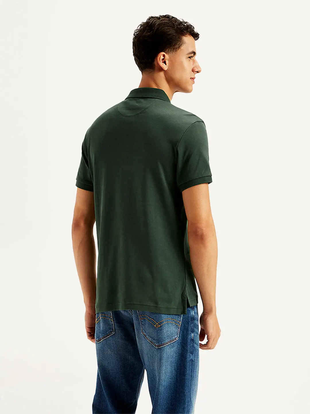 Men's Solid Slim Fit Polo T-Shirt 2