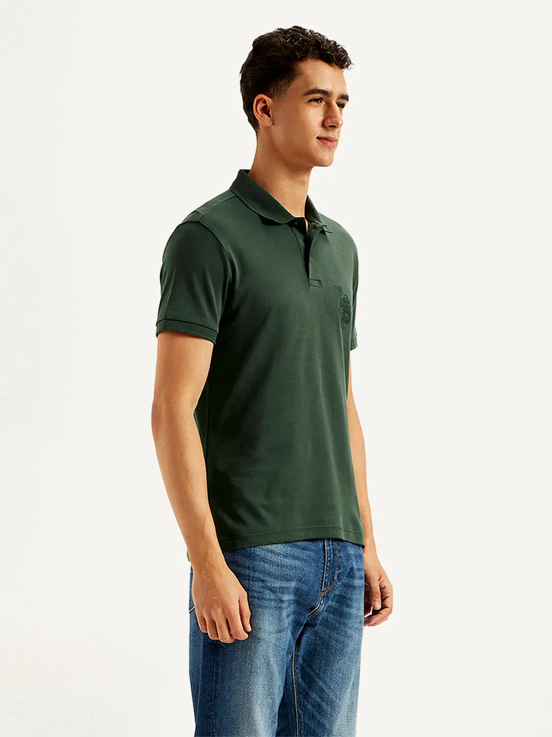 Men's Solid Slim Fit Polo T-Shirt 3