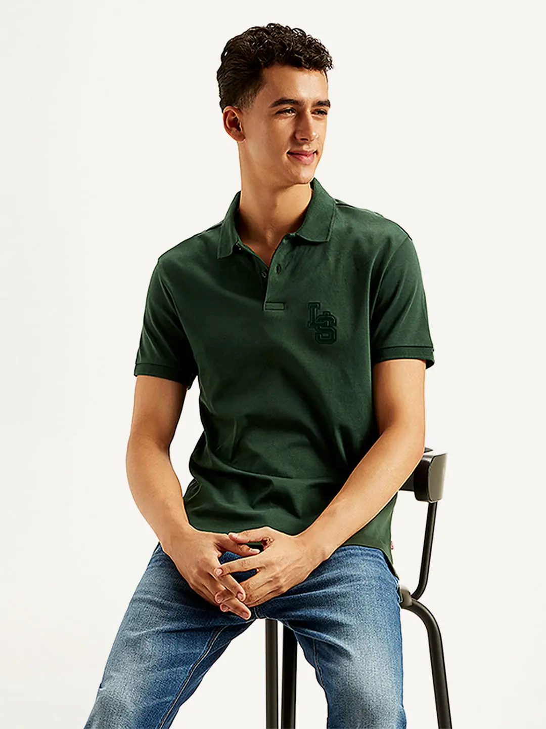Men's Solid Slim Fit Polo T-Shirt 5