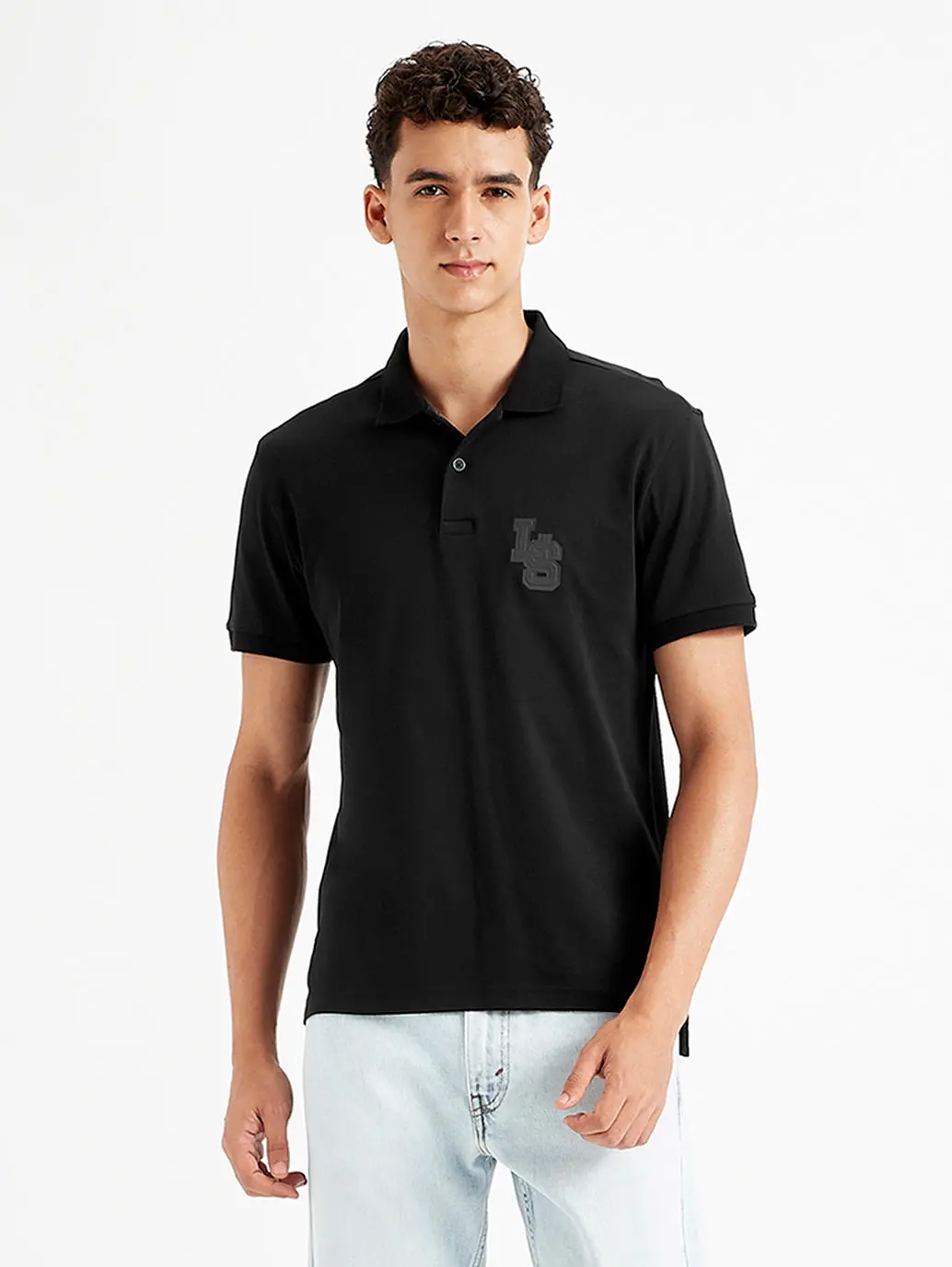 Men's Solid Slim Fit Polo T-Shirt 1