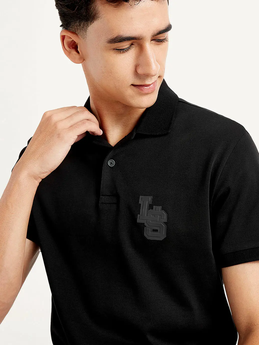 Men's Solid Slim Fit Polo T-Shirt 3