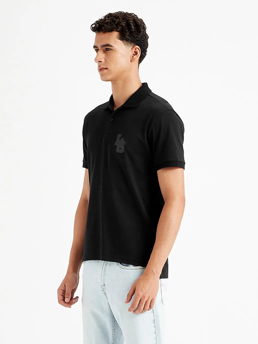 Men's Solid Slim Fit Polo T-Shirt 4