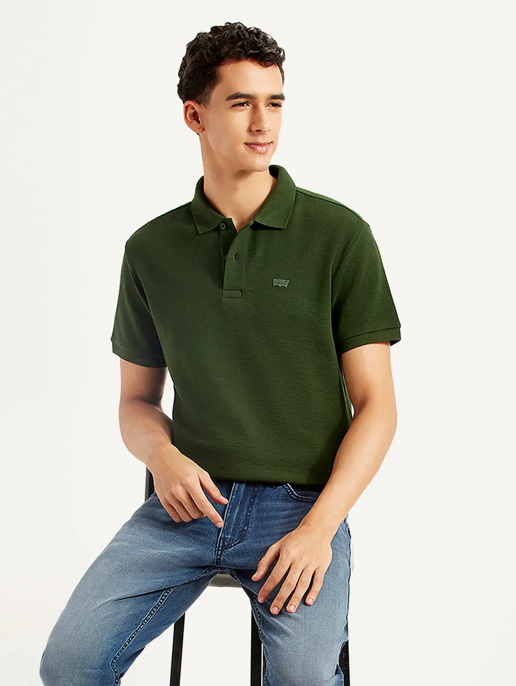 Men's Solid Slim Fit Polo T-Shirt 1