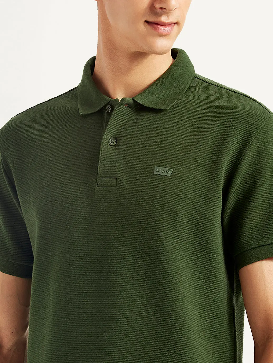 Men's Solid Slim Fit Polo T-Shirt 4