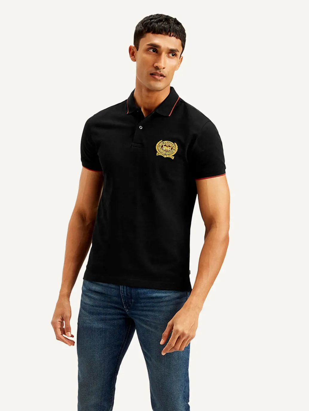 Men's Solid Slim Fit Polo T-Shirt 1