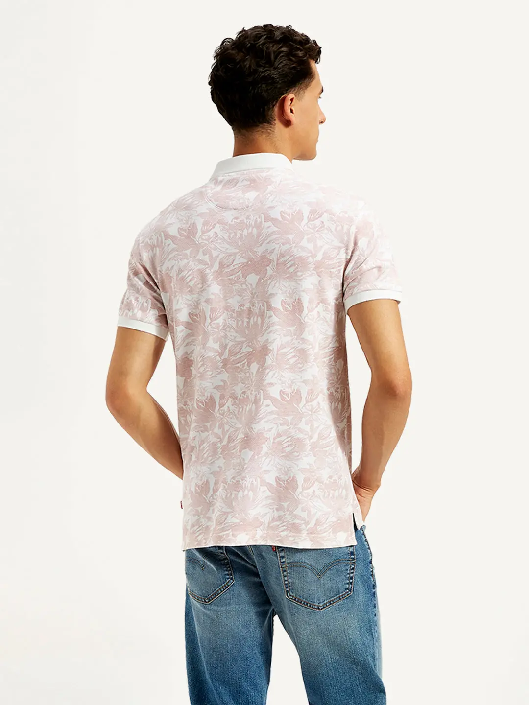Men's Floral Print Slim Fit Polo T-Shirt 3