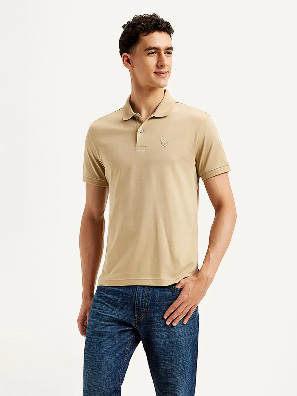 Men's Solid Slim Fit Polo T-Shirt 1