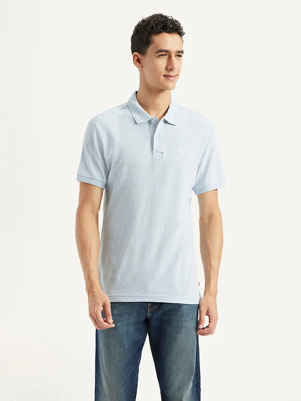 Men's Solid Slim Fit Polo Linen T-Shirt 2
