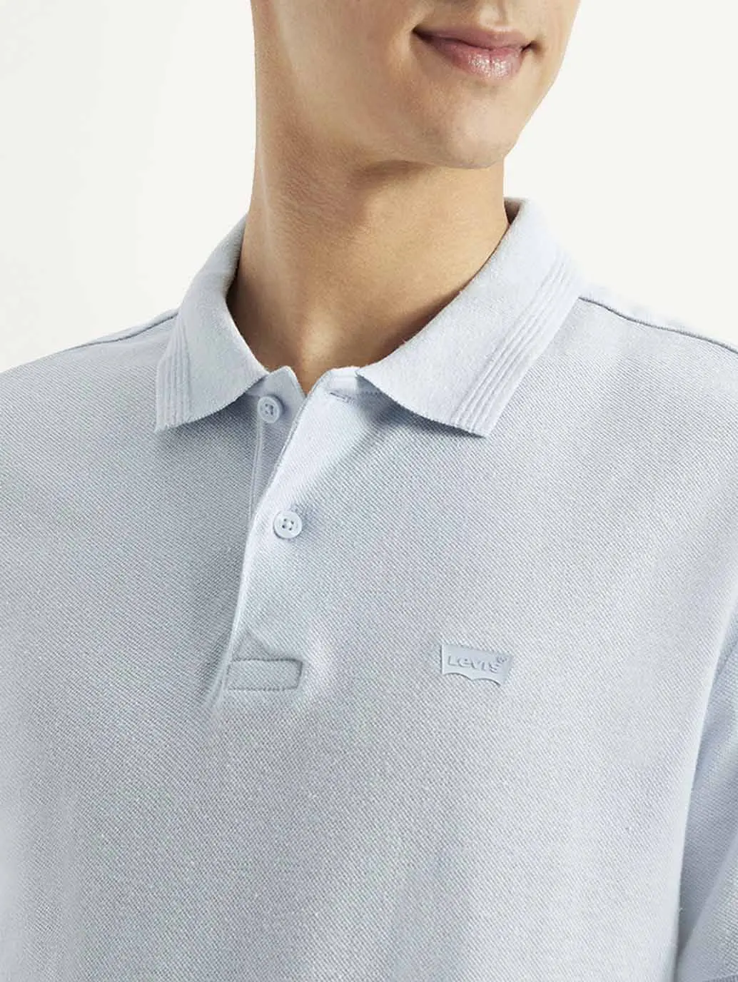 Men's Solid Slim Fit Polo Linen T-Shirt 4