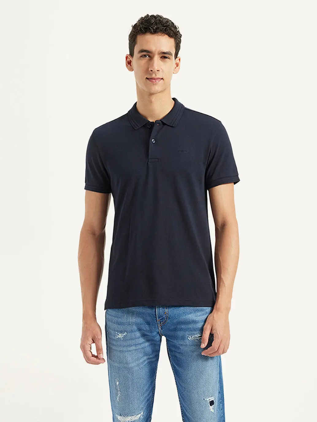 Men's Solid Slim Fit Polo T-Shirt 2