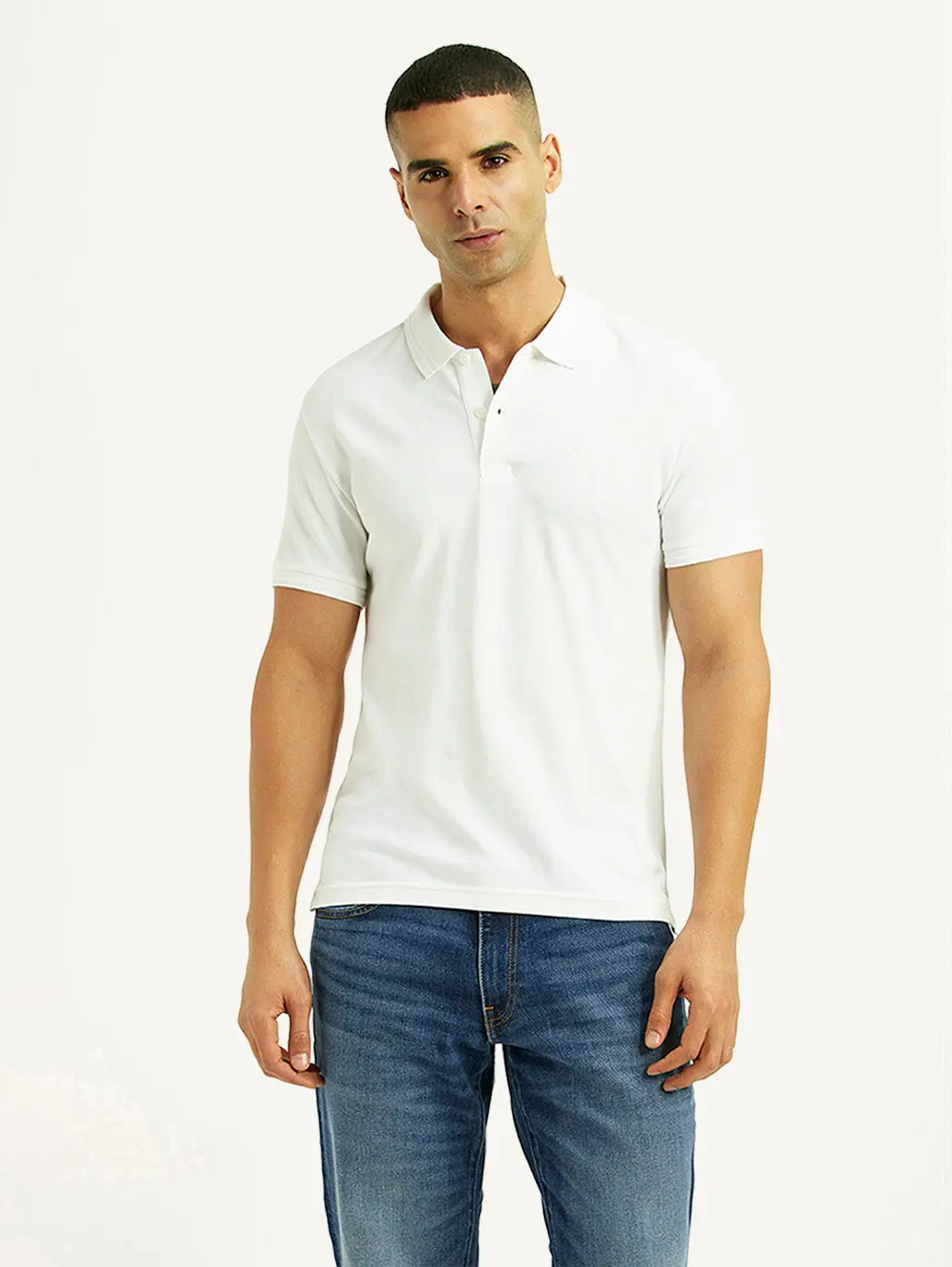 Men's Solid Slim Fit Polo T-Shirt 1