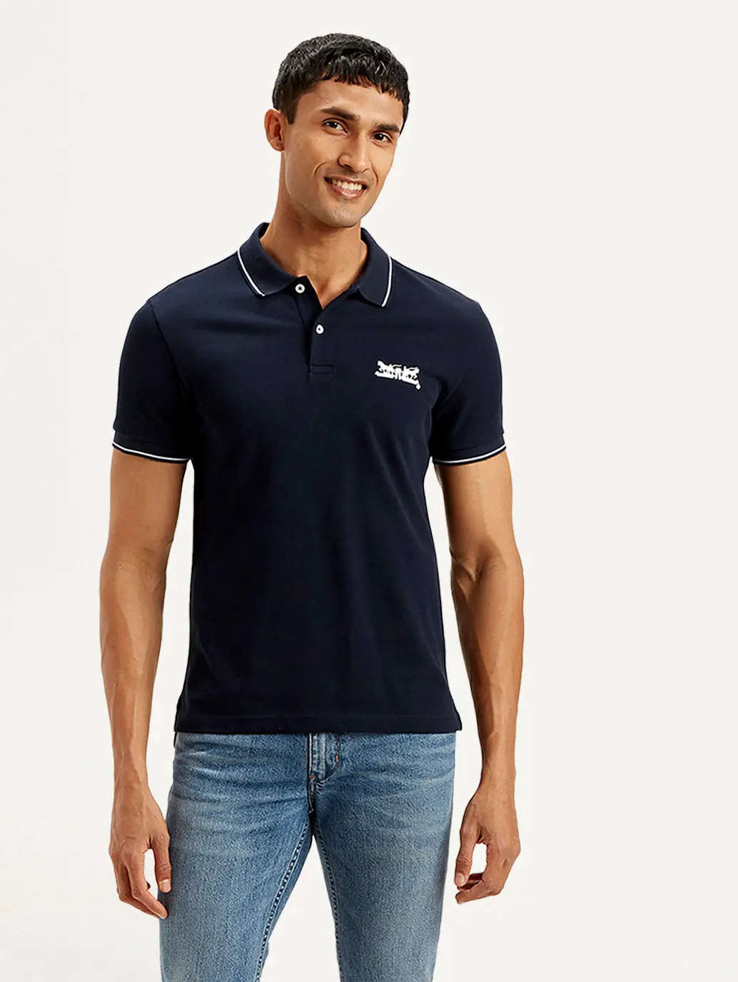 Men's Solid Slim Fit Polo T-Shirt 2