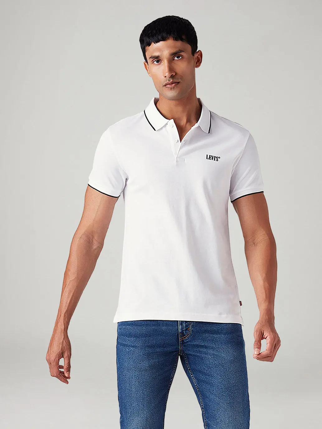 Men's Solid Slim Fit Polo T-Shirt 1