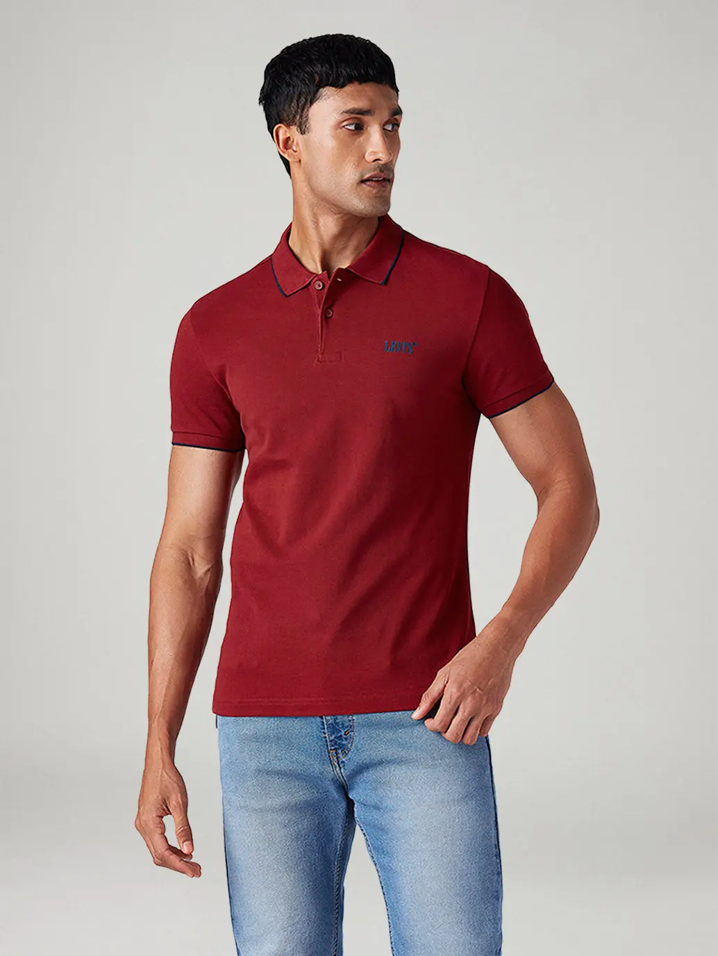 Men's Solid Slim Fit Polo T-Shirt 2