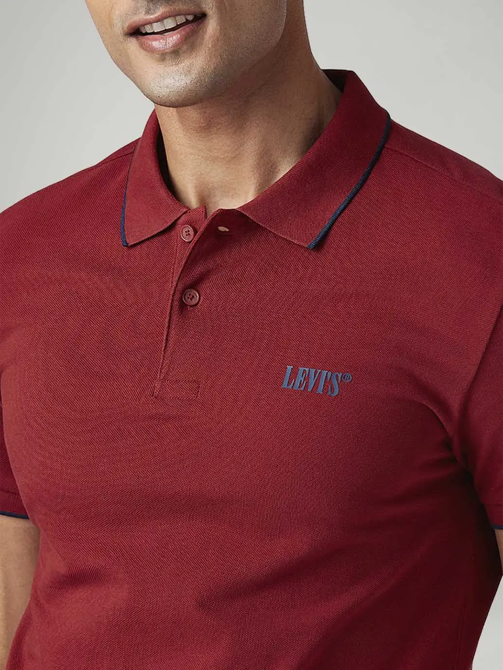 Men's Solid Slim Fit Polo T-Shirt 4