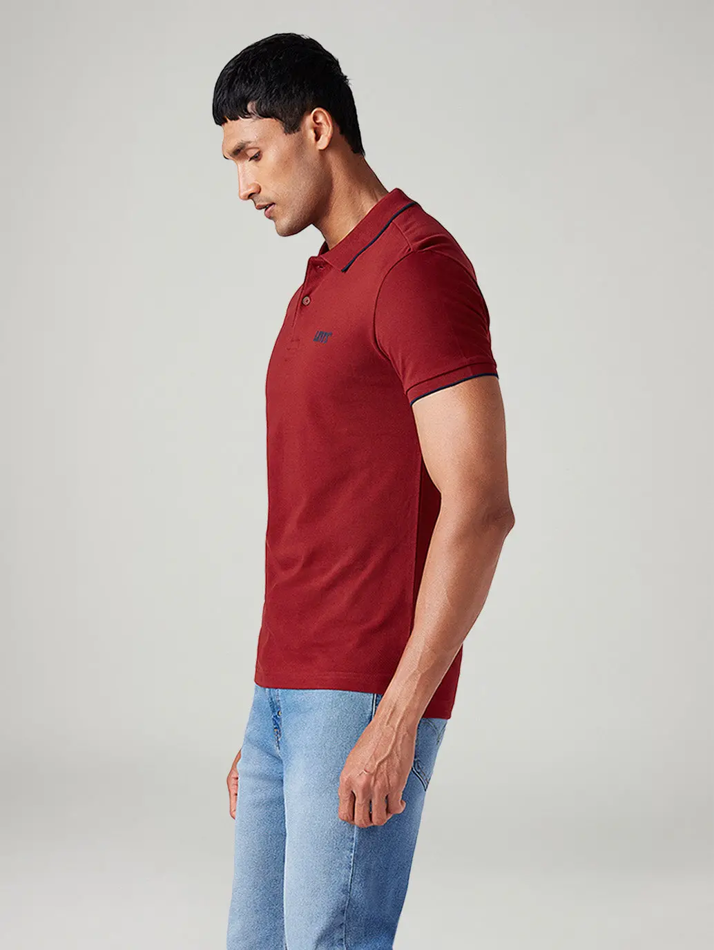 Men's Solid Slim Fit Polo T-Shirt 5