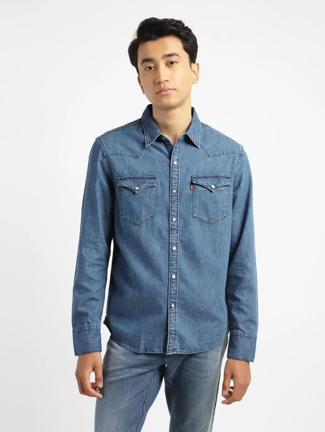 Men's Solid Slim Fit Shirt 1