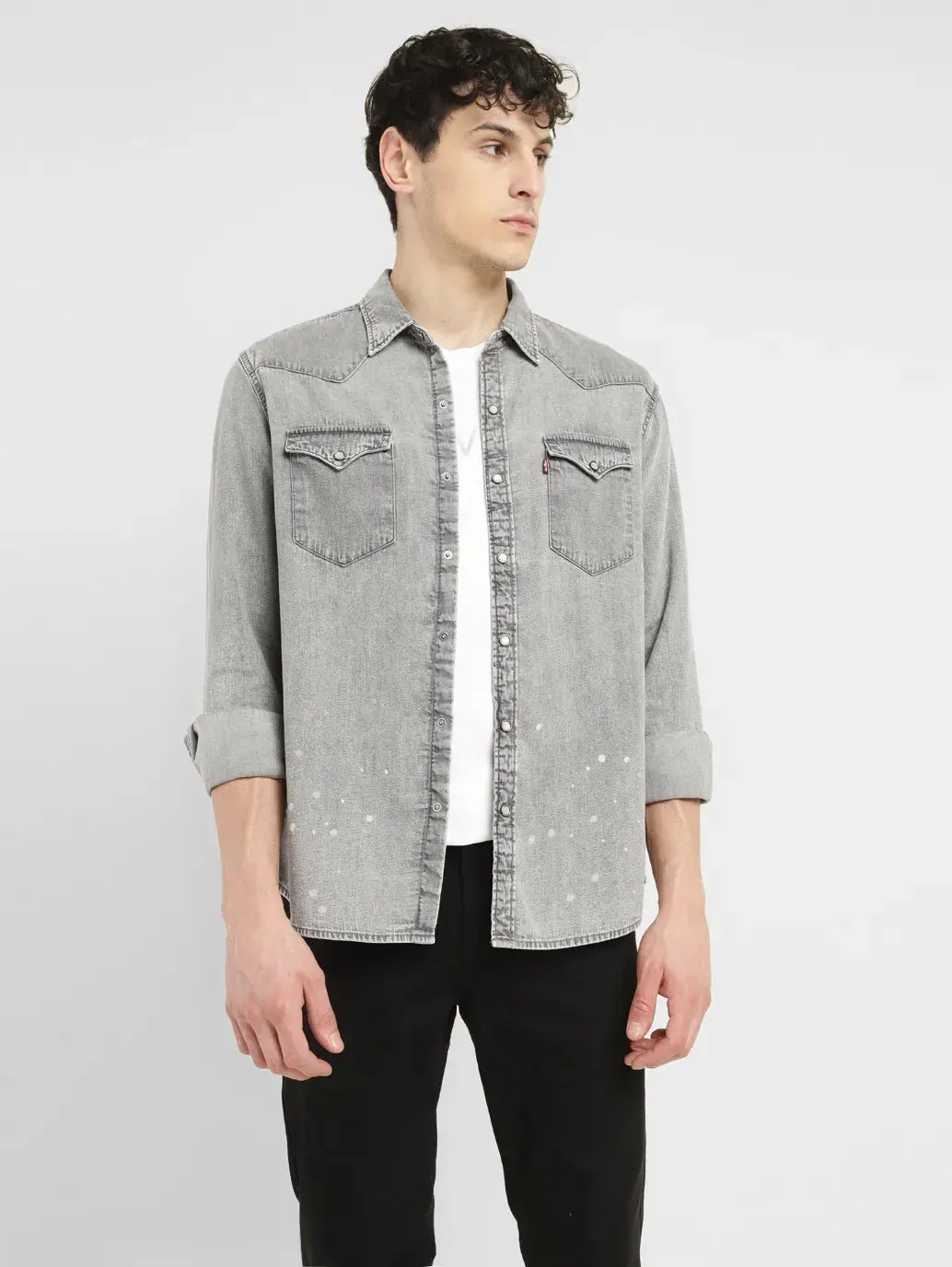 Men's Solid Slim Fit Shirt 1