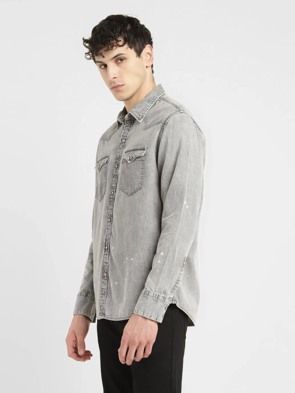 Men's Solid Slim Fit Shirt 5